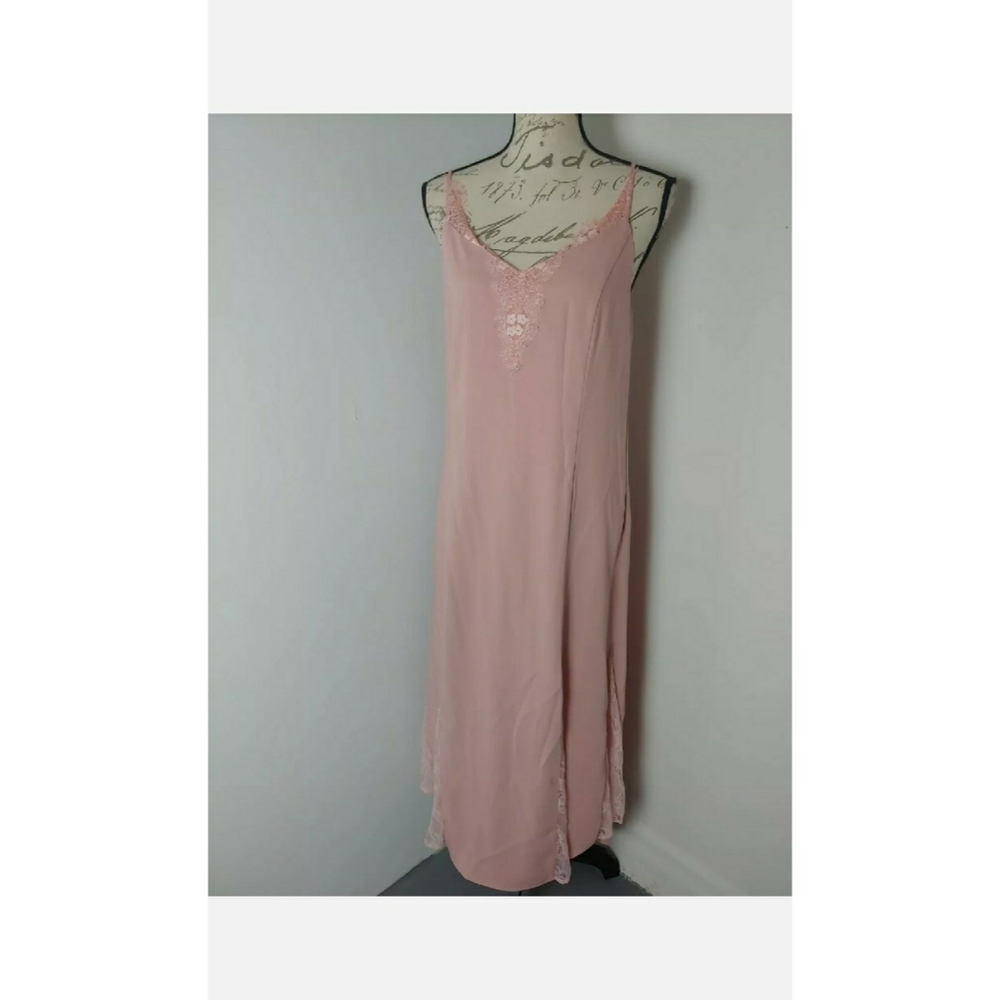 Adelyn Rae Midi Slip Speghatti Dress Large NWT